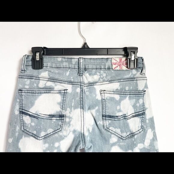 Machine Bleach Wash Distressed Skinny Jeans 29” - Picture 7 of 10